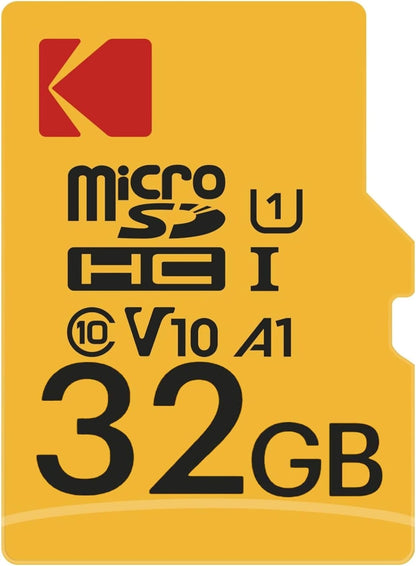 Kodak Premium Performance microSDHC-muistikortti, 32 Gt, Luokka 10 / UHS-1 U1, sovittimella EKMSDM32GHC10K