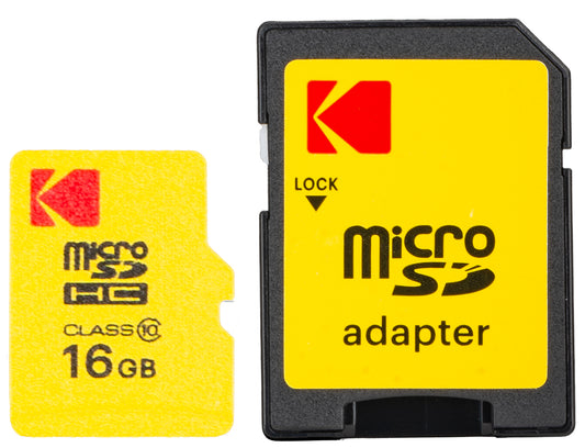 Kodak Extra Performance microSDHC -muistikortti, 16 Gt, Luokka 10, sovittimella EKMSDM16GHC10CJ