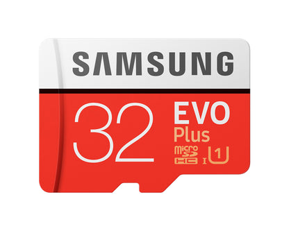 Samsung Evo Plus microSDHC -muistikortti, 32 Gt, Luokka 10 / UHS-1 U1, sovittimella MB-MC32GA/APC