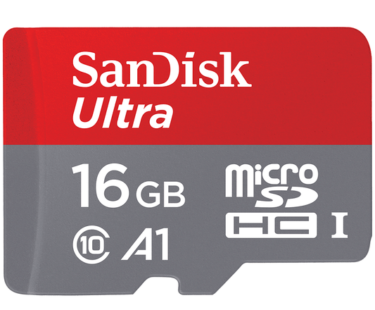 SanDisk Ultra Android A1 microSDHC-muistikortti, 16 Gt, Luokka 10 / UHS-1 U1 SDSQUAR-016G-GN6MN