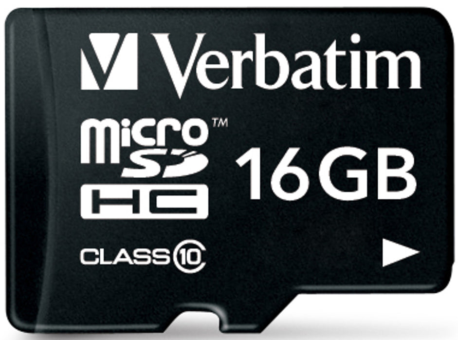 Verbatim microSDHC-muistikortti, 16 Gt, Luokka 10 / UHS-1 U1, sovittimella 44082