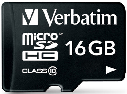 Verbatim microSDHC-muistikortti, 16 Gt, Luokka 10 / UHS-1 U1, sovittimella 44082