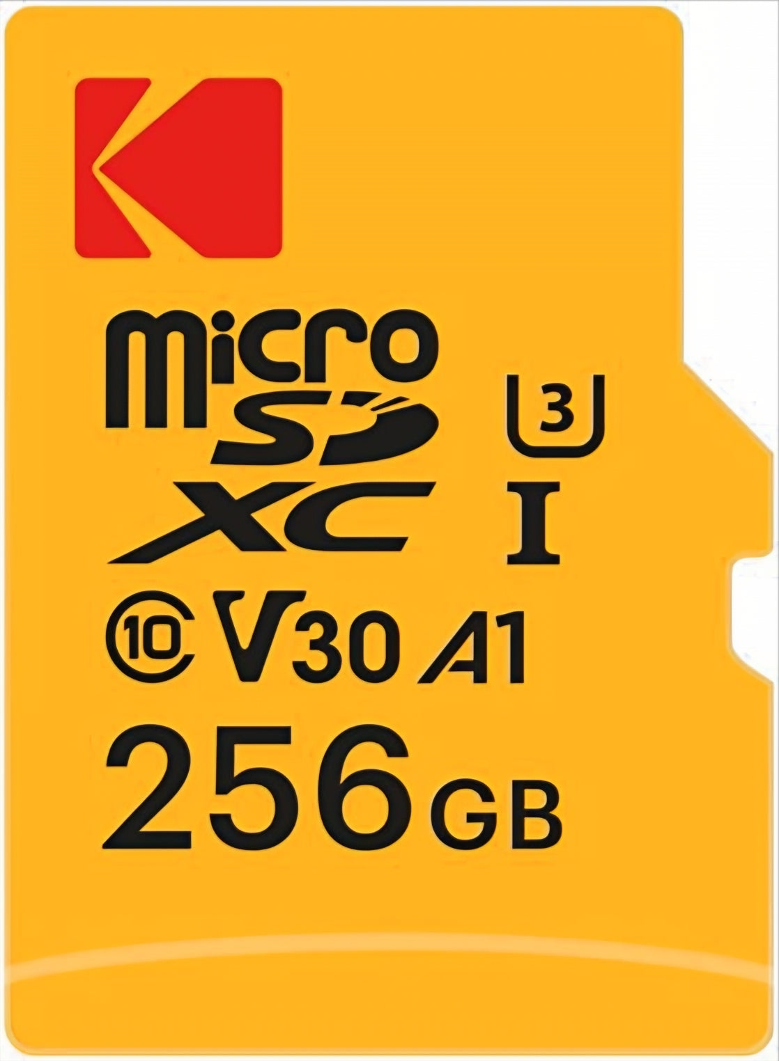 Kodak microSDXC-muistikortti, 256 Gt, Luokka 10 / UHS-1 U3, sovittimella EKMSDM256GXC10HPRK