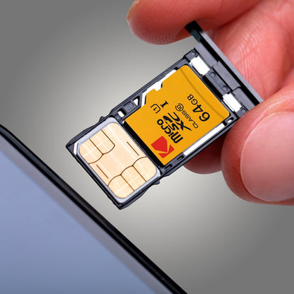 Kodak microSDXC-muistikortti, 64 Gt, Luokka 10 / UHS-1 U1, sovittimella EKMSDM64GXC10K