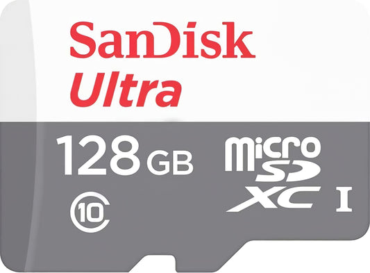 SanDisk Ultra microSDXC -muistikortti, 128 Gt, Luokka 10 SDSQUNR-128G-GN3MN