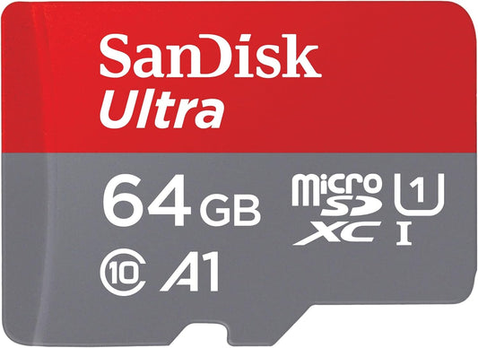 SanDisk Ultra Android A1 microSDXC-muistikortti, 64 Gt, Luokka 10 / UHS-1 U1 SDSQUAB-064G-GN6MN