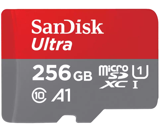 SanDisk Ultra Android A1 microSDXC -muistikortti, 256 Gt, Luokka 10 / UHS-1 U1 SDSQUAC-256G-GN6MN