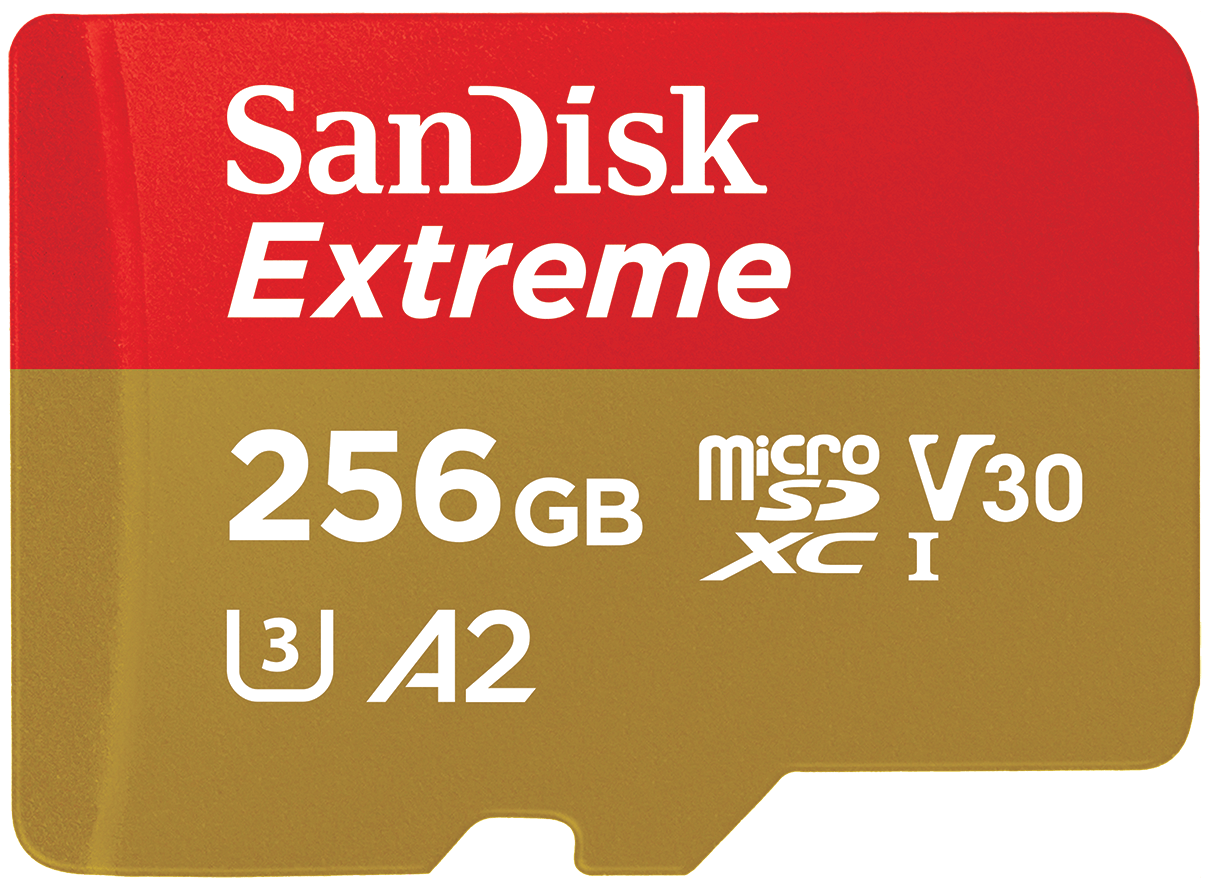 SanDisk Extreme microSDXC -muistikortti, 256 Gt, Luokka 10 / UHS-1 U3 SDSQXAV-256G-GN6MN
