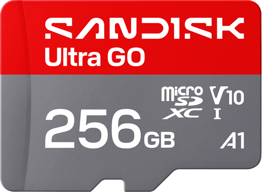 microSDXC-muistikortti SanDisk Ultra GO Android A1, 256Gt, Luokka 10 / UHS-1 U1 SDSQUGN-256G-GN6MN