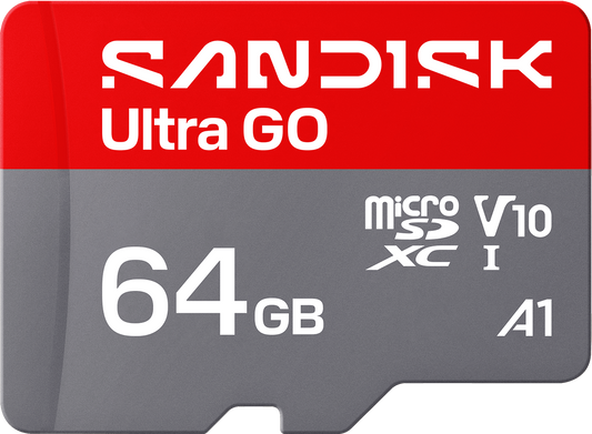 microSDXC-muistikortti SanDisk Ultra GO Android A1, 64Gt, Luokka 10 / UHS-1 U1 SDSQUGN-064G-GN6MN