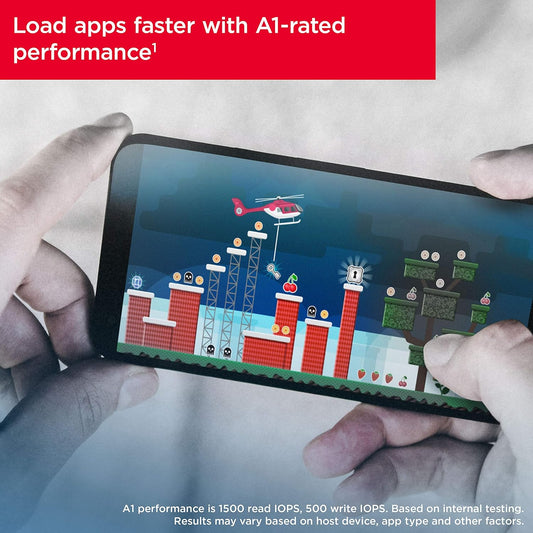 SanDisk Ultra Android A1 microSDXC-muistikortti, 512 Gt, Luokka 10 / UHS-1 U1 SDSQUAC-512G-GN6MN