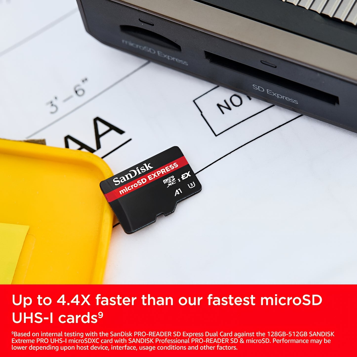 SanDisk Express microSDXC-muistikortti, 128 Gt, Luokka 10 / UHS-1 U3 SDSQXFN-128G-GN4NN