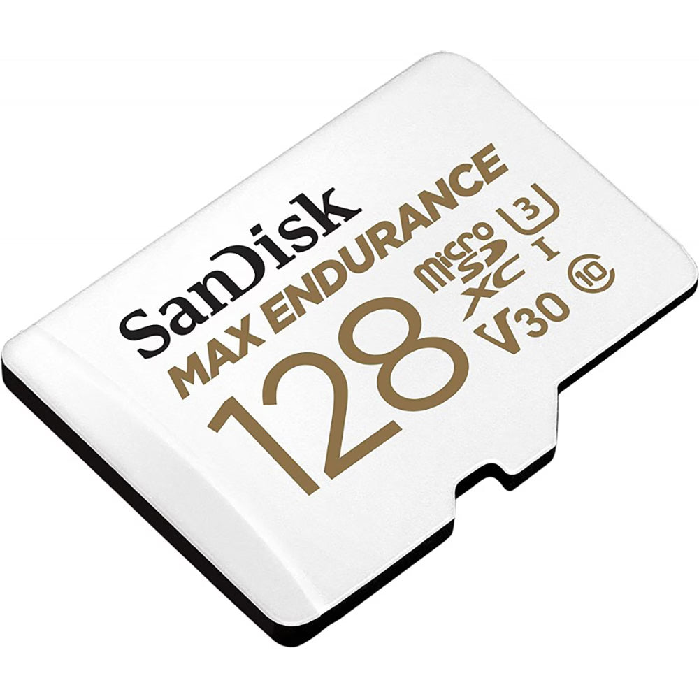 SanDisk MAX Endurance microSDXC -muistikortti, 128 Gt, Luokka 10 / UHS-1 U3, sovittimella SDSQQVR-128G-GN6IA