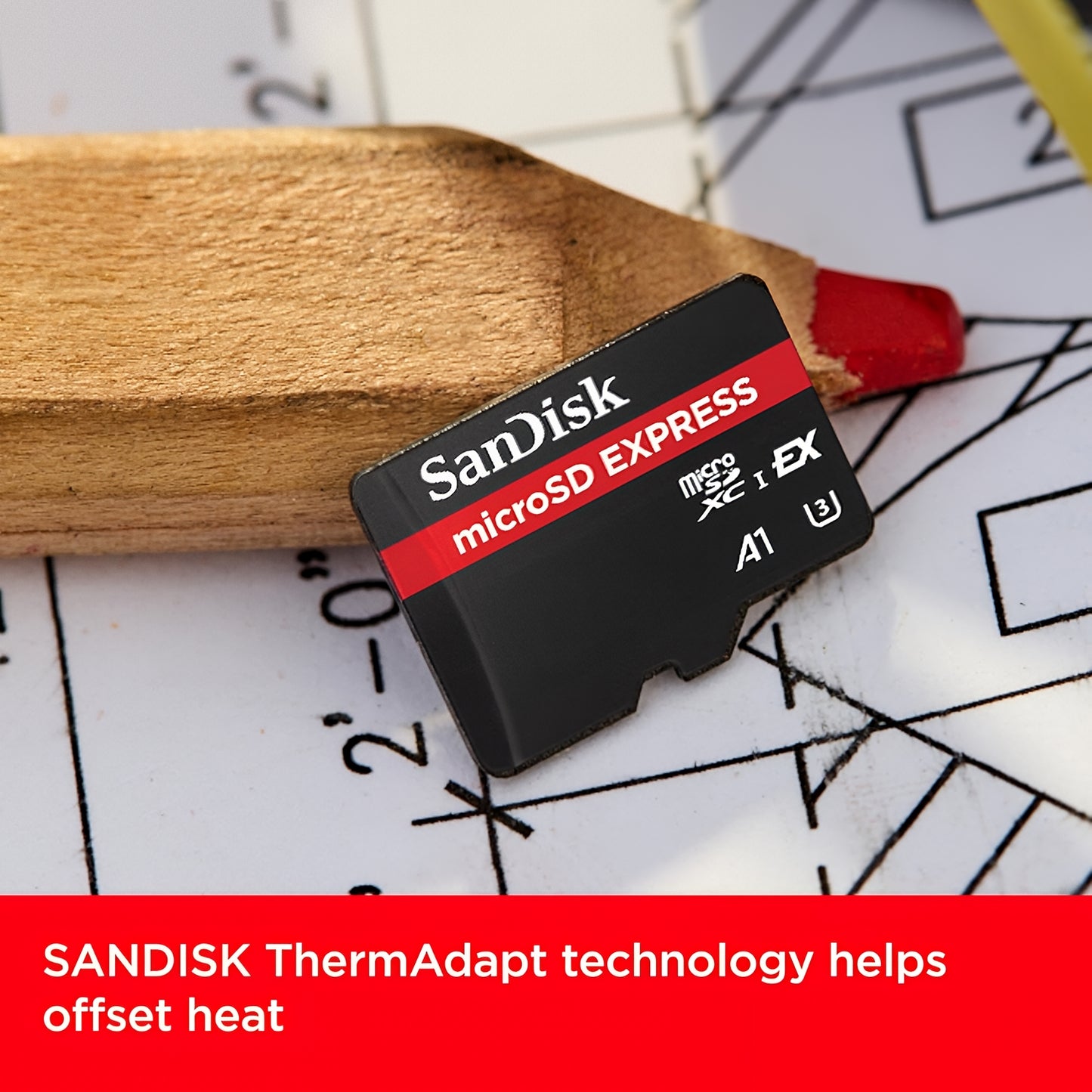 SanDisk Express microSDXC-muistikortti, 128 Gt, Luokka 10 / UHS-1 U3 SDSQXFN-128G-GN4NN