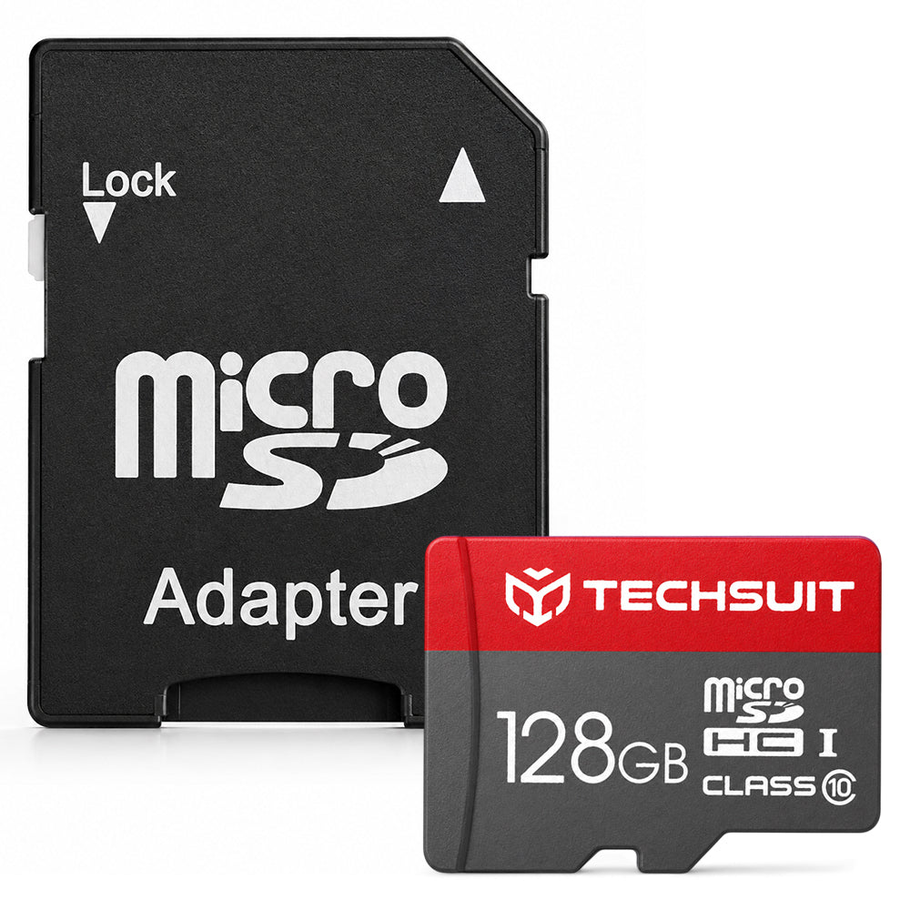 Techsuit THCM26 microSDXC -muistikortti, 128 Gt, Luokka 10, Sovittimella