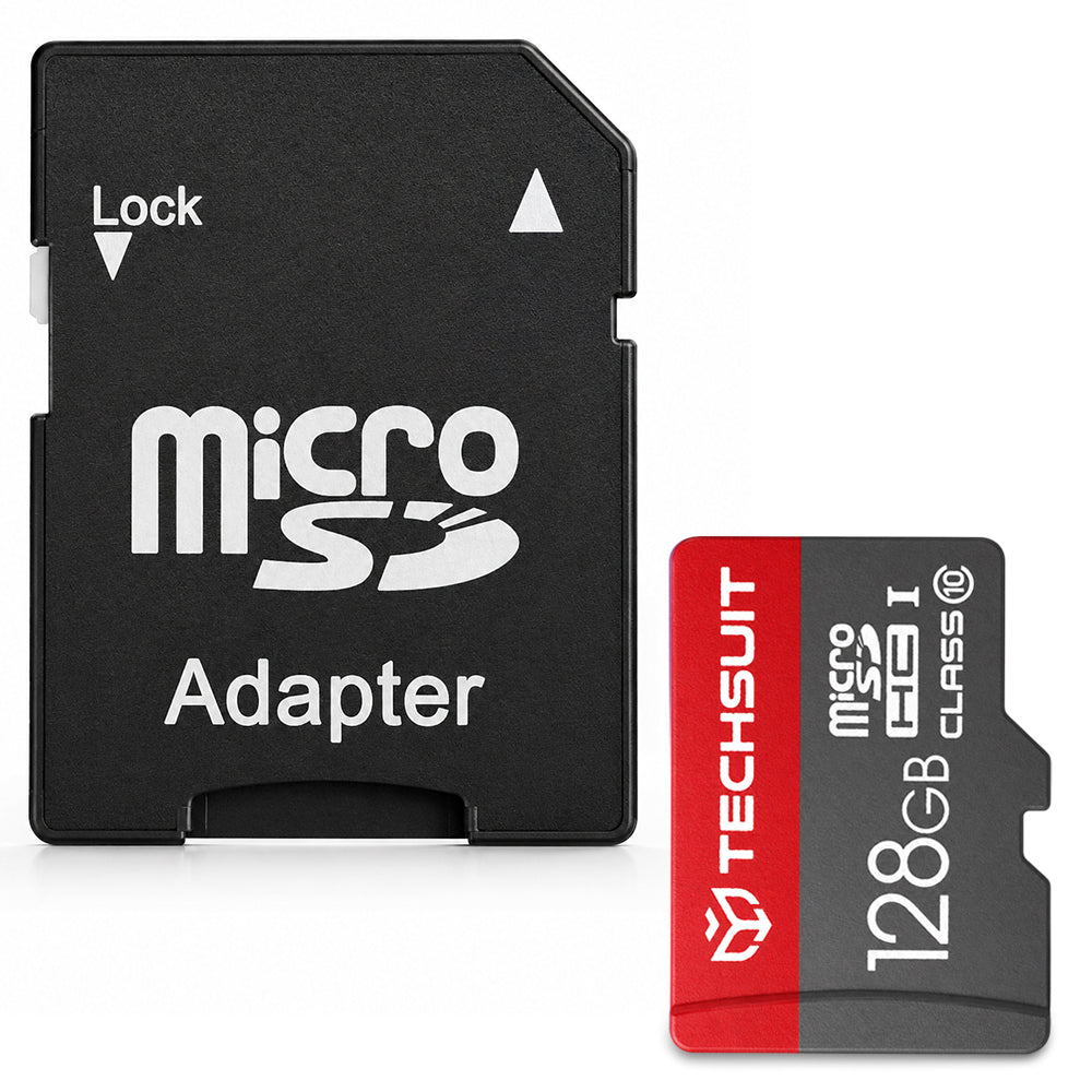 Techsuit THCM26 microSDXC -muistikortti, 128 Gt, Luokka 10, Sovittimella