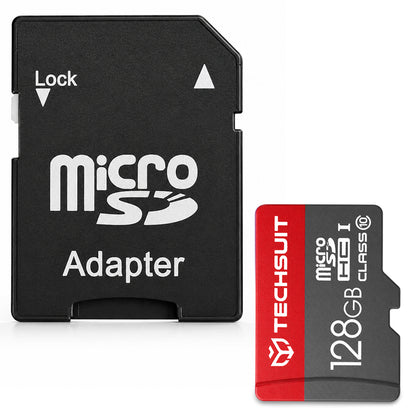 Techsuit THCM26 microSDXC -muistikortti, 128 Gt, Luokka 10, Sovittimella