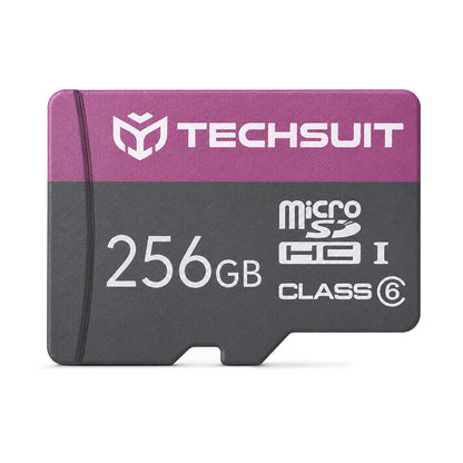 Techsuit THCM27 microSDXC-muistikortti, 256Gt, Luokka 6, Sovittimella