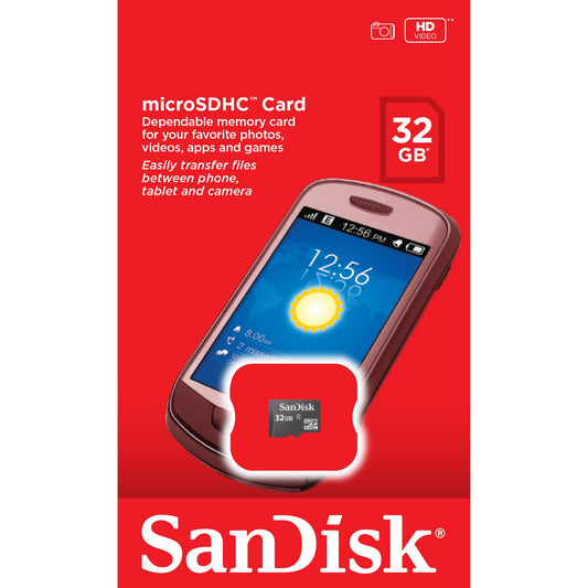 Muistikortti microSDHC SanDisk Ultra, 32Gb, Luokka 4