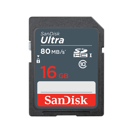 SDHC-muistikortti SanDisk Ultra, 16 Gt, Luokka 10 SDSDUNS-016G-GN3IN