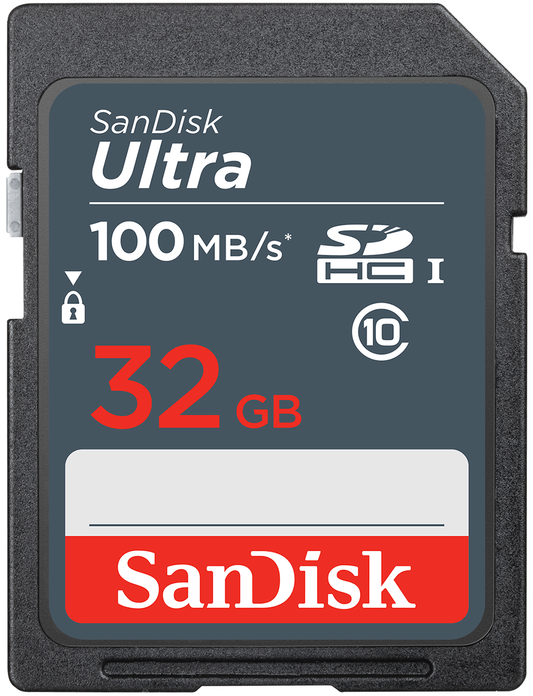 SanDisk Ultra SDHC -muistikortti, 32 Gt, Luokka 10 SDSDUNR-032G-GN3IN