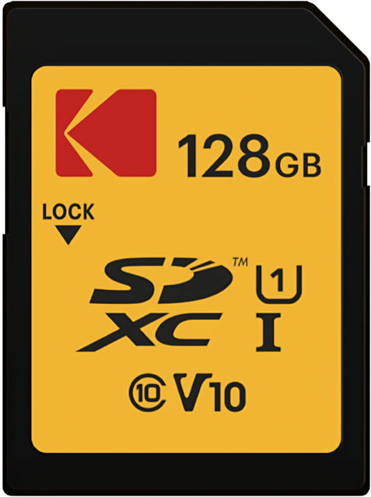 SDXC-muistikortti Kodak Premium Performance, 128Gb, Luokka 10 / UHS-1 U1 EKMSD128GXC10K