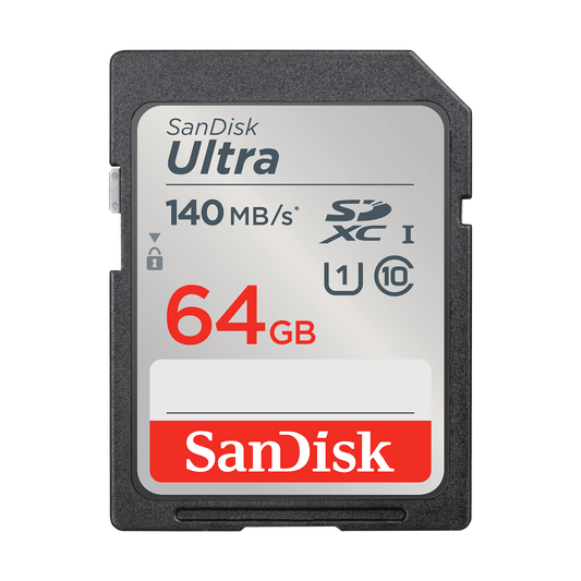 SDXC-muistikortti SanDisk Ultra, 64 Gt, Luokka 10 / UHS-1 U1 SDSDUNB-064G-GN6IN