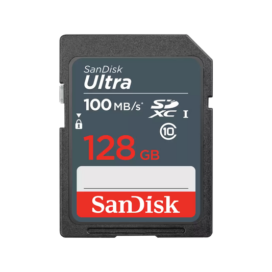 SDXC-muistikortti SanDisk Ultra, 128 Gt, Luokka 10 SDSDUNR-128G-GN3IN