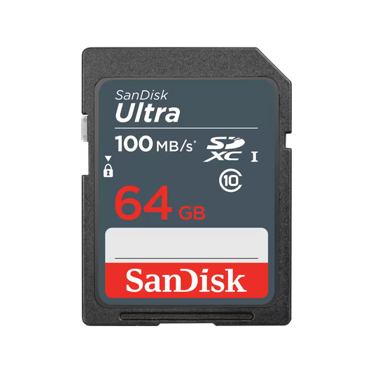 SanDisk Ultra SDXC -muistikortti, 64 Gt, Luokka 10 SDSDUNR-064G-GN3IN