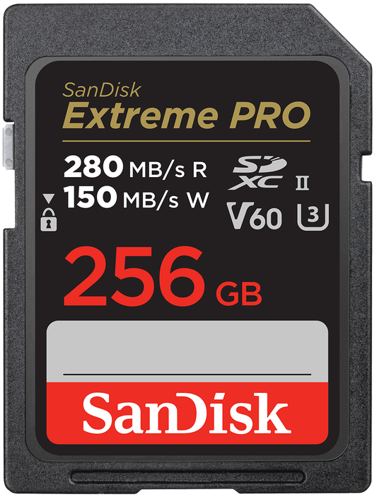SDXC-muistikortti SanDisk Extreme Pro, 256Gt, Luokka 10 / UHS-2 U3 SDSDXEP-256G-GN4IN