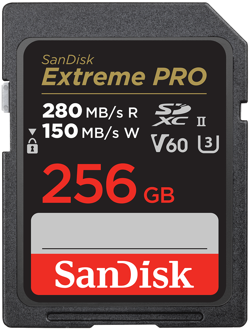 SDXC-muistikortti SanDisk Extreme Pro, 256Gt, Luokka 10 / UHS-2 U3 SDSDXEP-256G-GN4IN