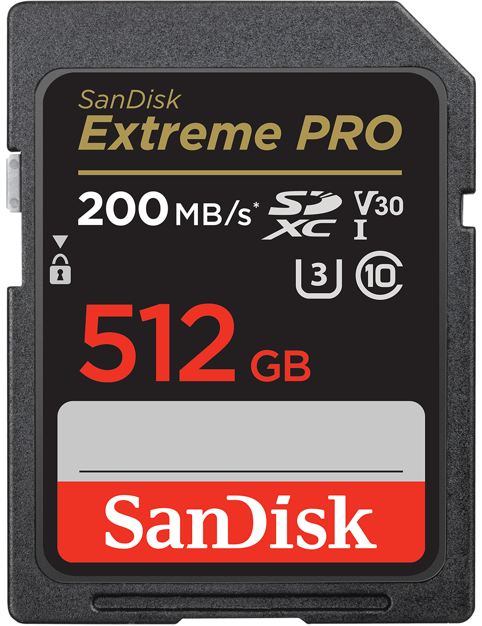 SDXC-muistikortti SanDisk Extreme Pro, 512Gt, Luokka 10 / UHS-1 U3 SDSDXXD-512G-GN4IN