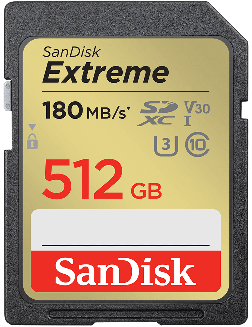 SDXC-muistikortti SanDisk Extreme, 512Gt, Luokka 10 / UHS-1 U3 SDSDXVV-512G-GNCIN