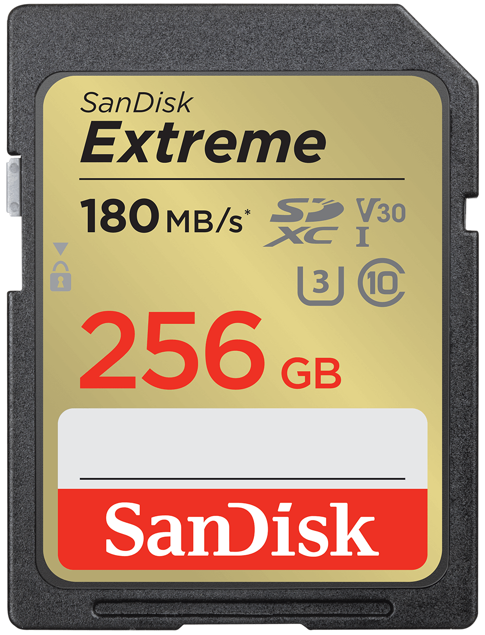 SDXC-muistikortti SanDisk Extreme, 256Gt, Luokka 10 / UHS-1 U3 SDSDXVV-256G-GNCIN