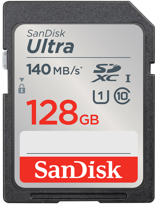 SDXC-muistikortti SanDisk Ultra, 128Gt, Luokka 10 / UHS-1 U1 SDSDUNB-128G-GN6IN