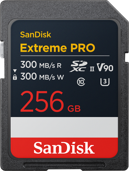 SDXC-muistikortti SanDisk Extreme Pro, 256Gt, Luokka 10 / UHS-2 U3 SDSDXDM-256G-GN4IN
