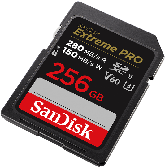 SDXC-muistikortti SanDisk Extreme Pro, 256Gt, Luokka 10 / UHS-2 U3 SDSDXEP-256G-GN4IN