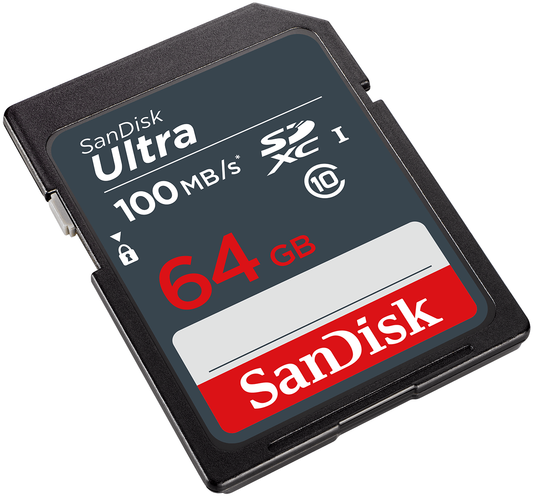 SanDisk Ultra SDXC -muistikortti, 64 Gt, Luokka 10 SDSDUNR-064G-GN3IN