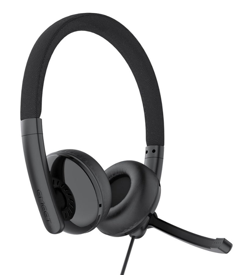 USB-C / USB-A Call Center -kuuloke EMEET GeniusCall HS50, musta