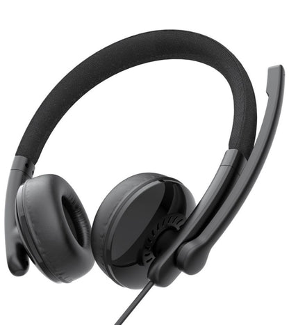 USB-C / USB-A Call Center -kuuloke EMEET GeniusCall HS50, musta