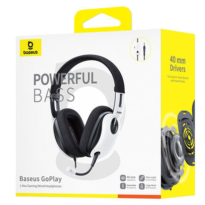 Kuulokkeet 3.5mm Baseus GoPlay 1 Max, Valkoiset A00181002213-00