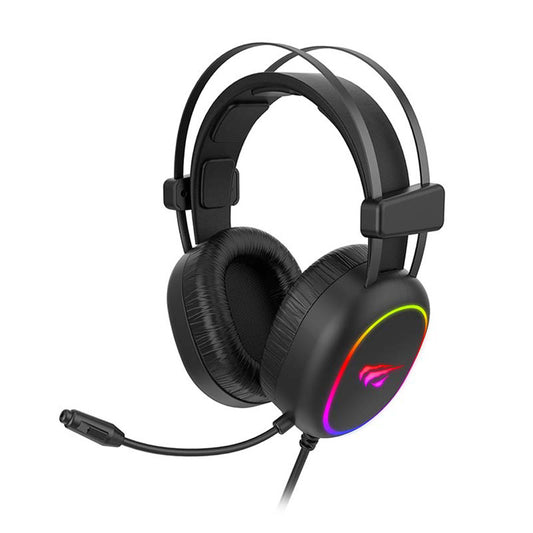 Gaming-kuulokkeet 3.5mm HAVIT H2016d, RGB, 2m, Mustat