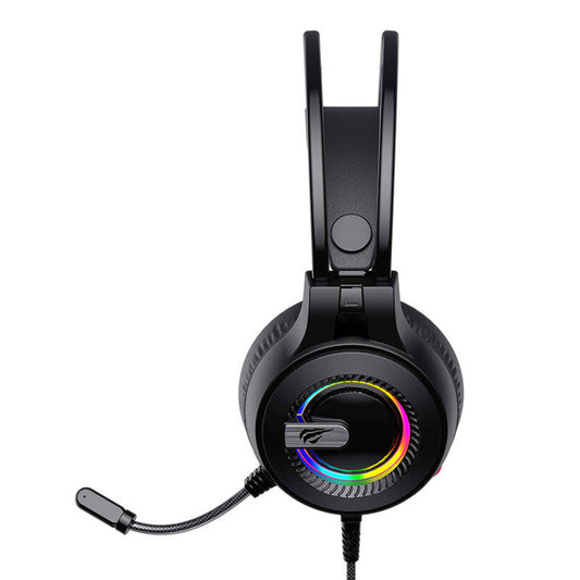 Gaming-kuulokkeet 3.5mm HAVIT H2040d, RGB, 2.1m, Mustat