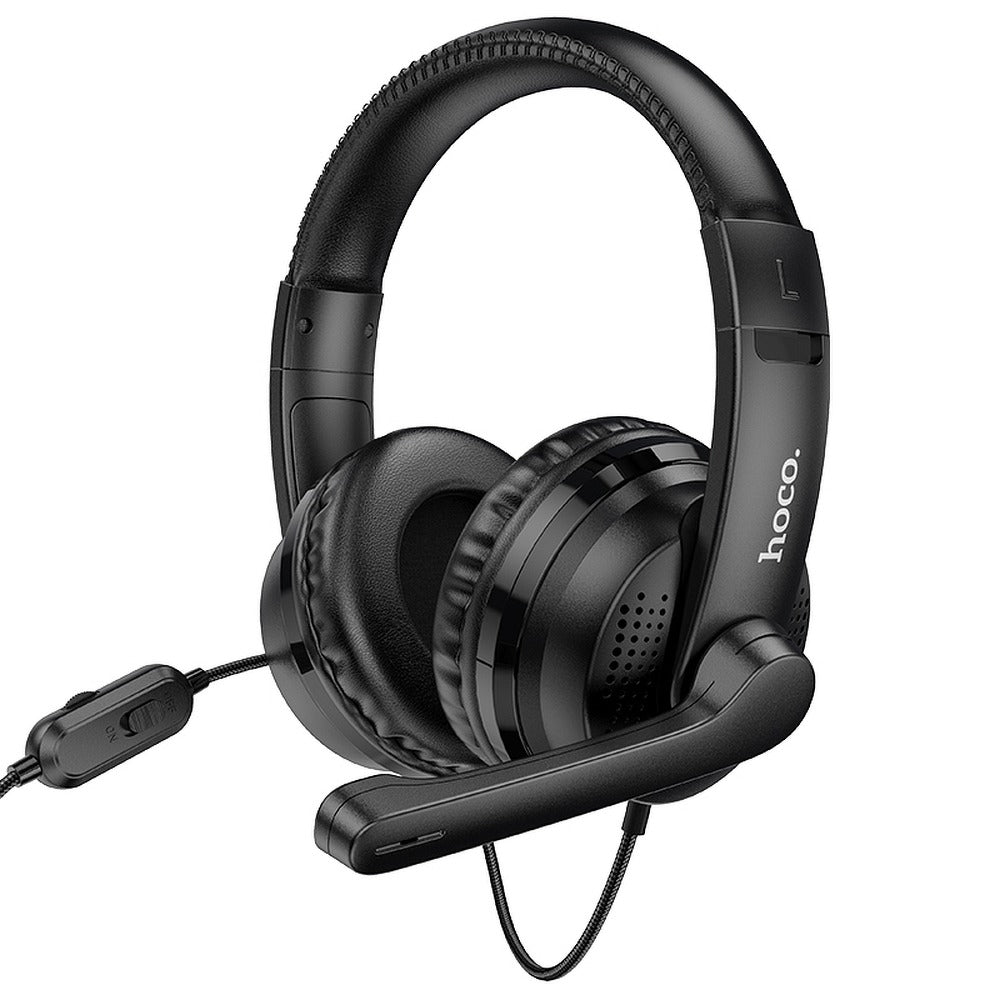 3,5 mm HOCO W103 pelikuulokkeet, mustat
