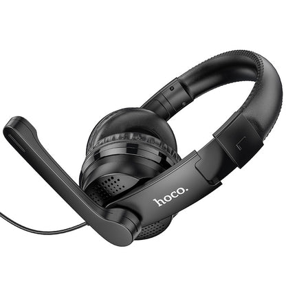 3,5 mm HOCO W103 pelikuulokkeet, mustat