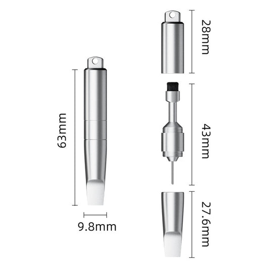 OEM SIM-avain CS-02, 3in1, avaimenperätyyppi, harmaa