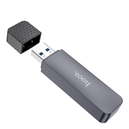 USB 3.0 -kortinlukija HOCO HB45, SD - microSD, Harmaa
