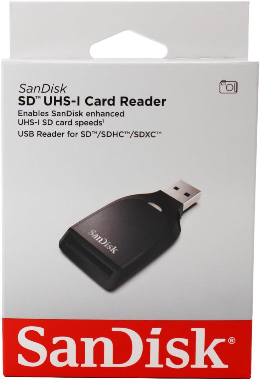 SanDisk USB 3.0 -kortinlukija, SD, Musta SDDR-C531-GNANN