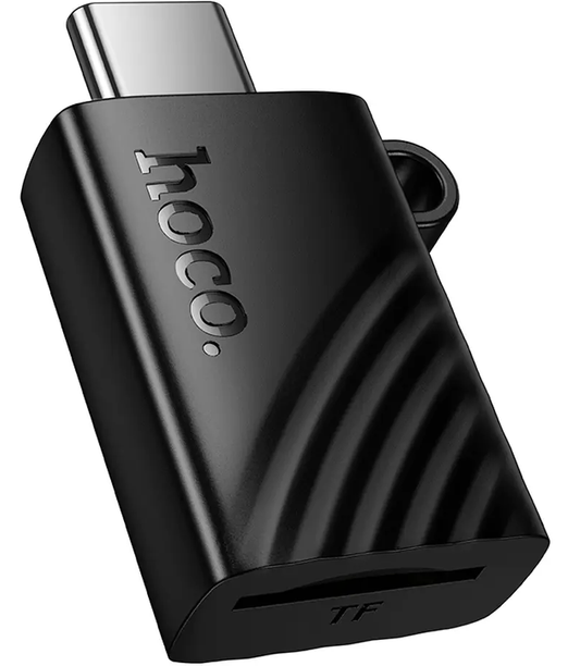 USB-C-kortinlukija HOCO HB53, microSD, Musta