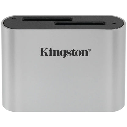 Kingston Workflow USB-C -kortinlukija, Dual SD, Harmaa WFS-SD